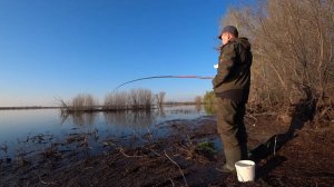 Ловля плотвы на поплавочную удочку. Рыбалка весной