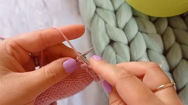 классический способ вязания лицевых и изнаночных петель