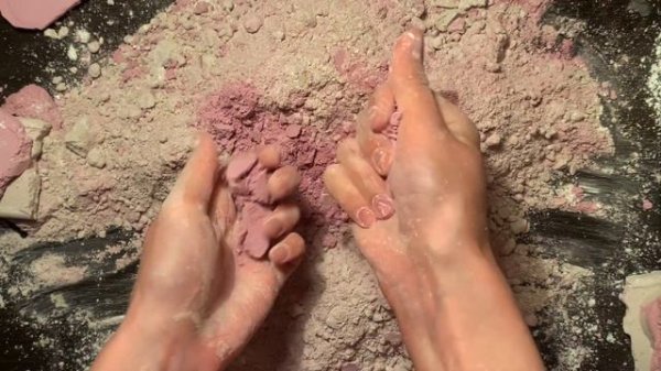 Pink and White Slabs/ ASMR Chalk