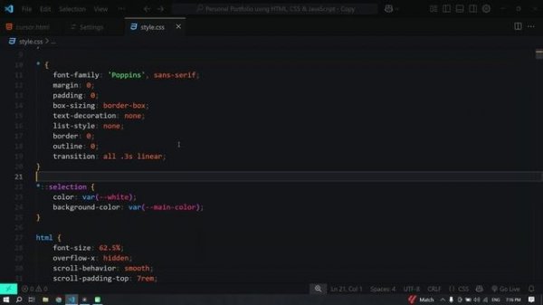Как настроить внешний вид курсора в Visual Studio Code || Visual Stud