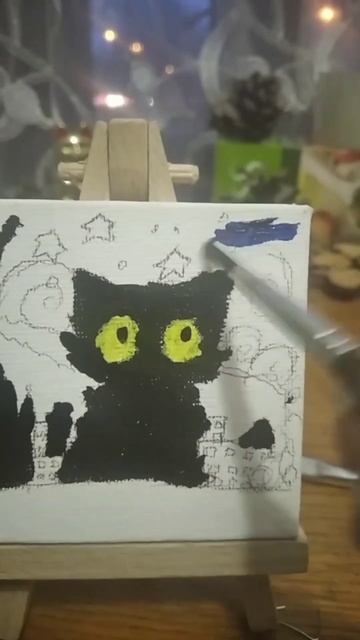 ||~Рисую котика~||#2024#картинанахолсте#коты#кот#котики#краски#рисунок#video#картина#звезднаяночь смотреть онлайн