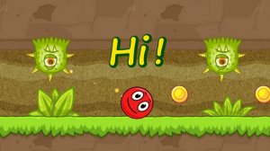 Красный Шар в игре Bounce Ball 5 Уровни 6-10