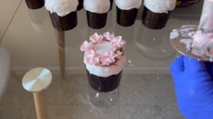 Украшение пасхи цветочками(белково заварной крем)🧁