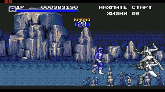 Страничка ностальгии. Прохождение игры Mighty Morphin Power Rangers - The Movie (SEGA) смотреть онлайн