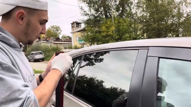 Установка плоских дефлекторов на Фольксваген Гольф П? смотреть онлайн