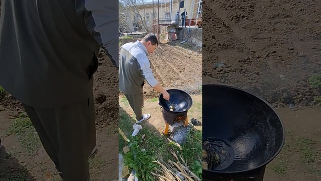 Плов Узбекский у родителей.