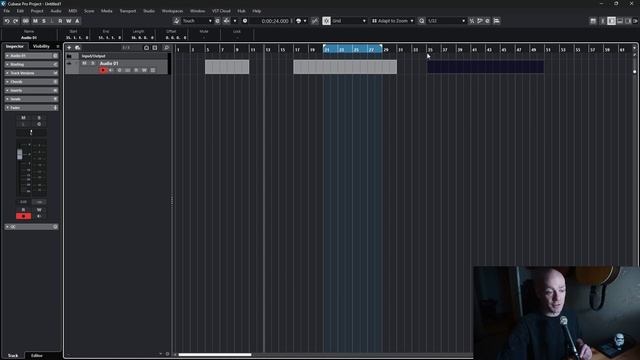 как управлять курсором в Cubase (cursor Cub14)
