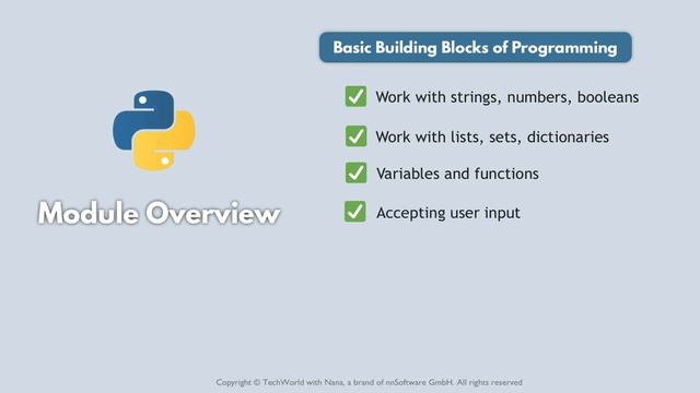 13. Module Overview (Programming Basics with Python) смотреть онлайн