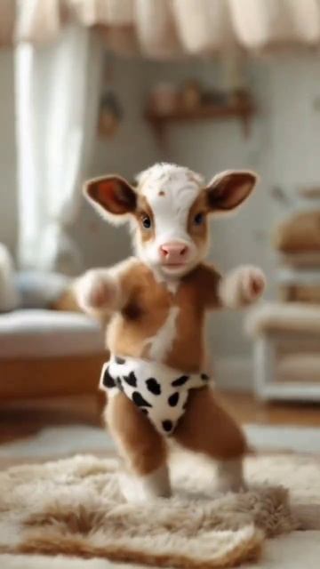 смешной теленок от нейросети смотреть онлайн