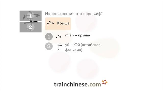 Как пишется 宇 (yǔ) – пространство, вселенная — порядок смотреть онлайн