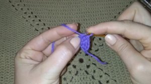 Эластичный набор петель в вязании крючком