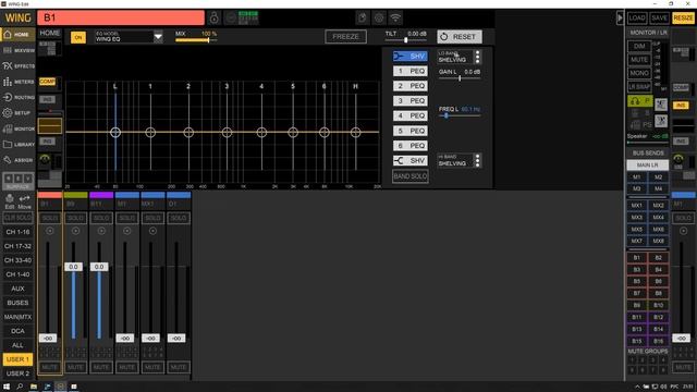 Behringer WING rack compact BUS MAIN Matrix OUTPUT Возможности обработки шин смотреть онлайн