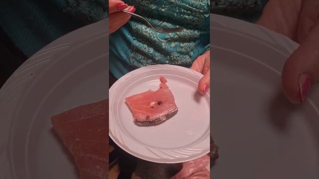 Пробую тунца в сувиде