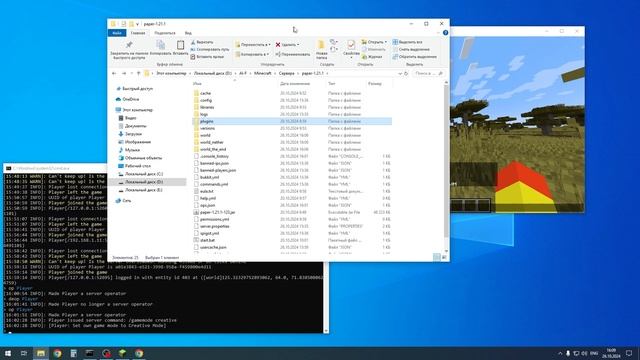 Продолжаем настраивать домашний сервер Minecraft: локальн смотреть онлайн