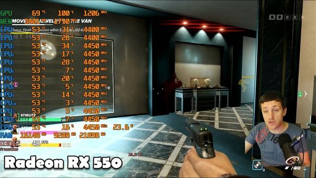 Crime Boss Rockay City на слабом пк RX 550 + Ryzen 5 5500GT смотреть онлайн