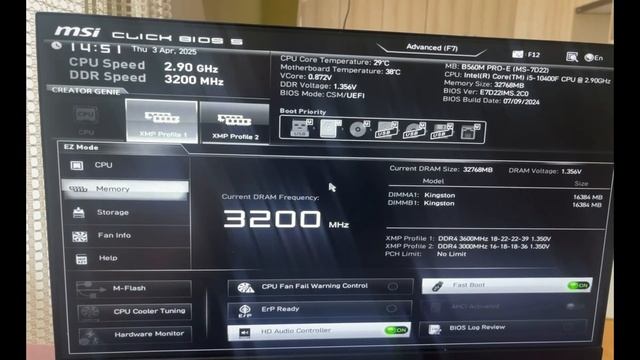 НАСТРОЙКА БИОС ДЛЯ НОВОЙ ОЗУ ПОСЛЕ ЕЁ УСТАНОВКИ смотреть онлайн