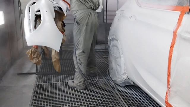 Car Painting Wonderful finish Glasurit base SATA HVLP 5000 Clear R-M Iwata WS400 Работа в к смотреть онлайн