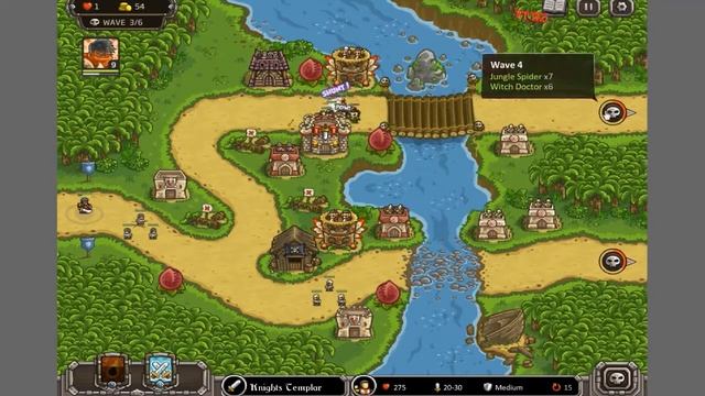 Kingdom Rush Frontiers (8 уровень Heroic challenge)