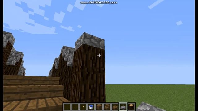 Строю красивый деревянный мостик в Minecraft. смотреть онлайн