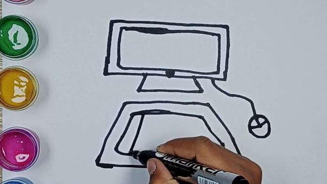 Bolalar Uchun Kompyuter rasm chizish / Drawing Computer with kids song/Рисование Комп? смотреть онлайн