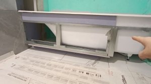 Собираем каркас экрана парящей ванны.