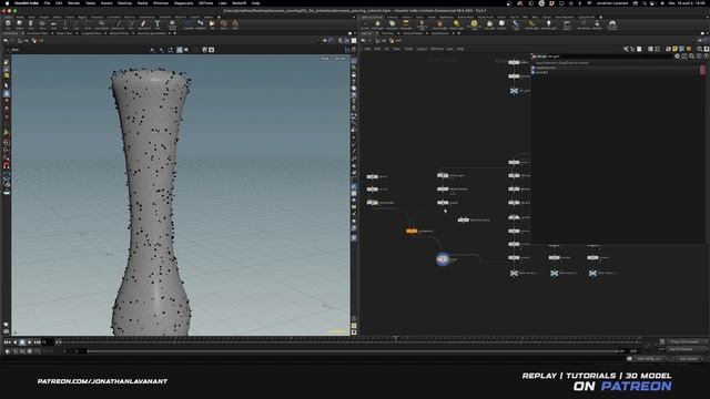 Lancome Drip Simulation - Houdini & Redshift
