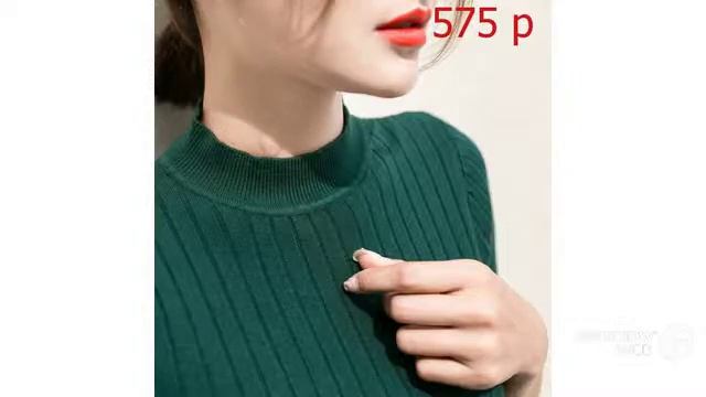 Одежда с AliExpress. Вязаный свитер, водолазка рубашки женские универсальные.