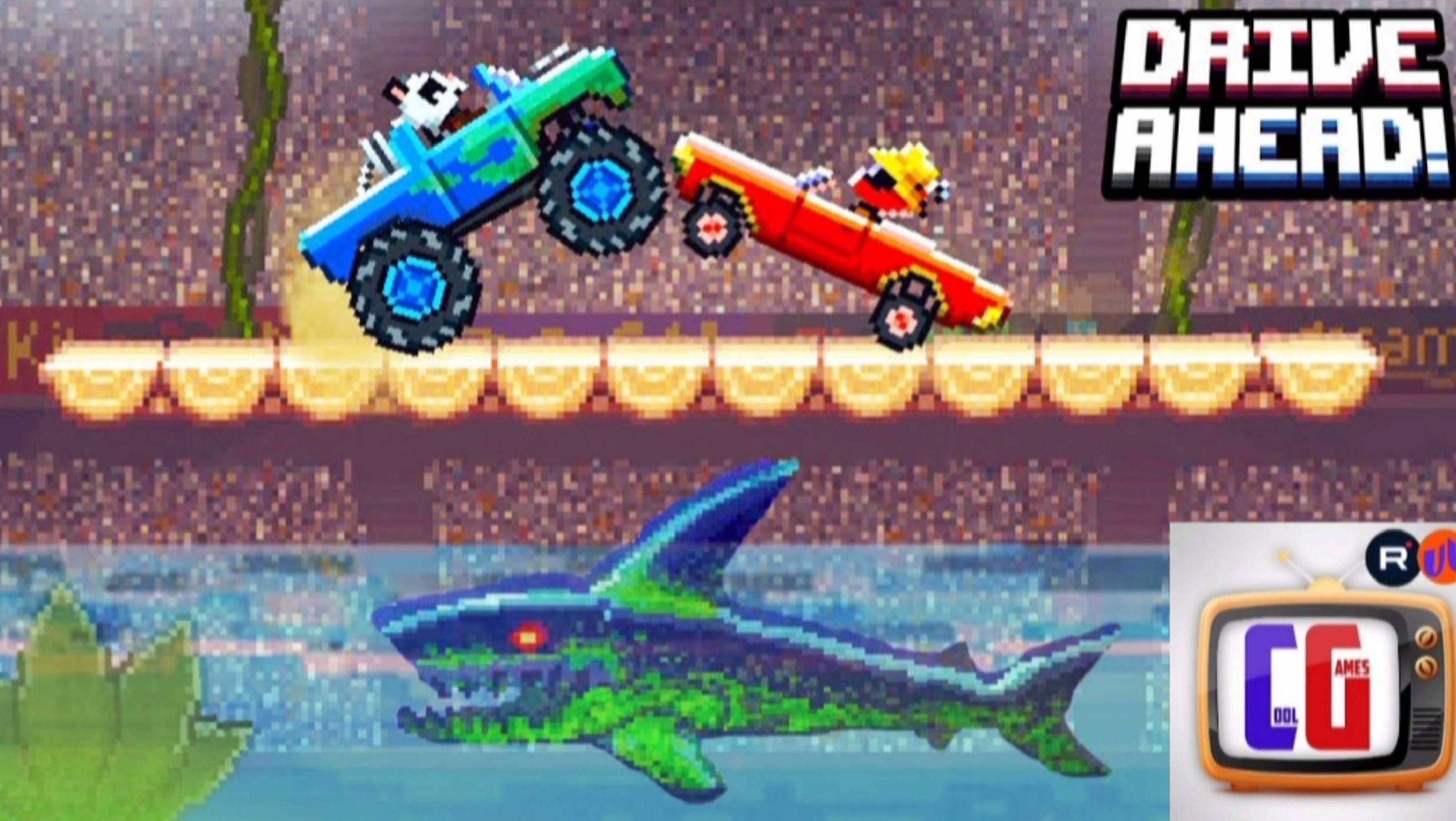 DRIVE AHEAD Новые СУМАСШЕДШИЕ ЗАДАНИЯ Мультяшная игра для детей БИТВА ТАЧЕК НА АРЕНЕ смотреть онлайн