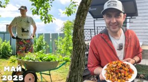 Воскресный влог с Алтая - Весенние работы в своём доме, банька и готовка на самодельном садже