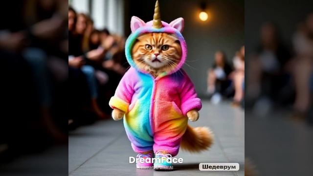 Кот в костюме единорожка смотреть онлайн
