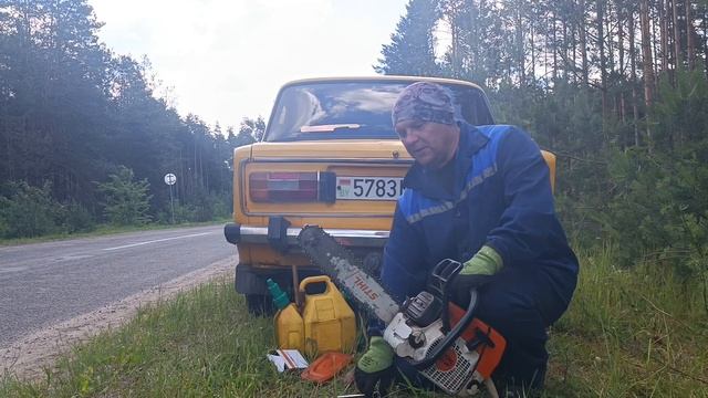 Подготовка stihl ms 361 к работе.
