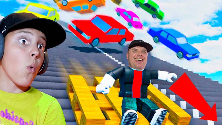 ЖЕСТКОЕ Падение МАШИН с ЛЕСТНИЦЫ смотреть онлайн