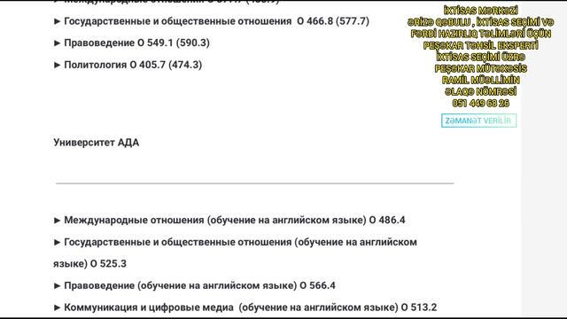 3 группа – Проходные баллы 2024 | 3-cü qrup keçid balları (Rus bölməsi) смотреть онлайн