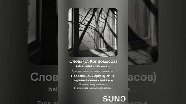 Слова (С. Колдомасов) (баллада)