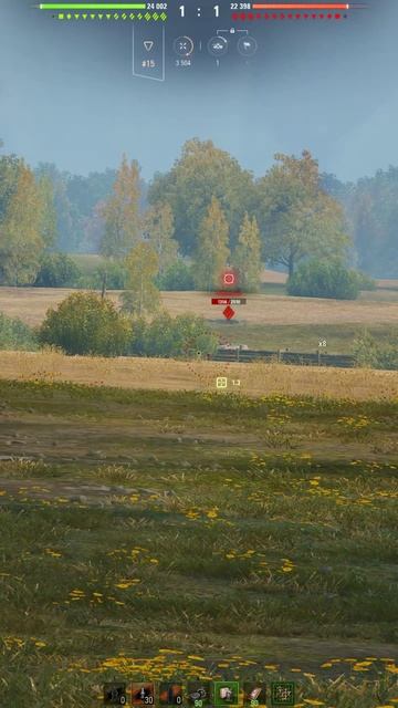 Один куст! - Strv 103B ➜ 5 Фрагов 9.6K Урона - #shorts #wot #Strv103B #миртанков