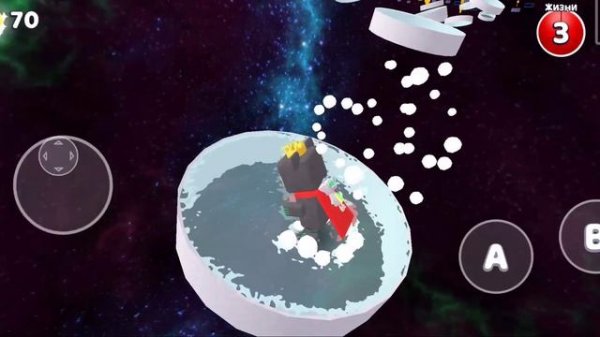 паркур в аркадном мире и прохождение миссии: пол это лава.  в Super bear adventure 🐻