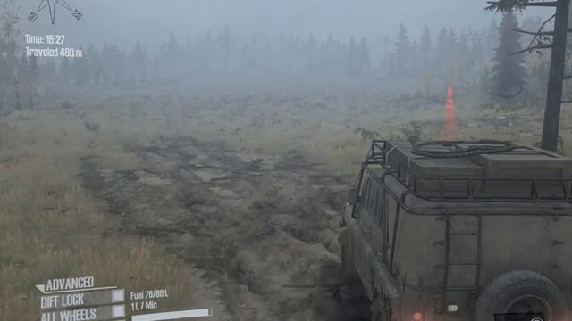 Spintires: MudRunner!!! В первый раз. Прохождение карты Спуск #1 смотреть онлайн