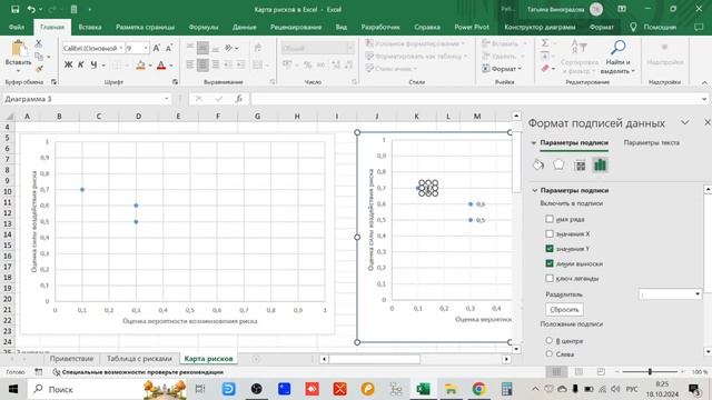 Как сделать карту рисков в MS Excel смотреть онлайн