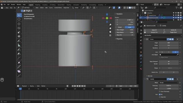 03-4 Using Modifiers to Create Forms and Rendering