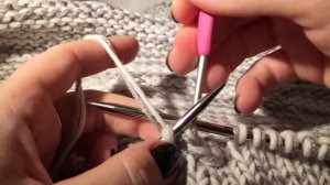 Сумка спицами "Сердце". Мастер-класс.