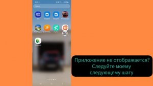 Установленные приложения не отображаются на главном ?