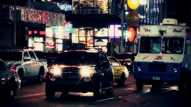 New-York - Manhattan At Night  (HD). Нью-Йорк  Манхэттэн  полночь