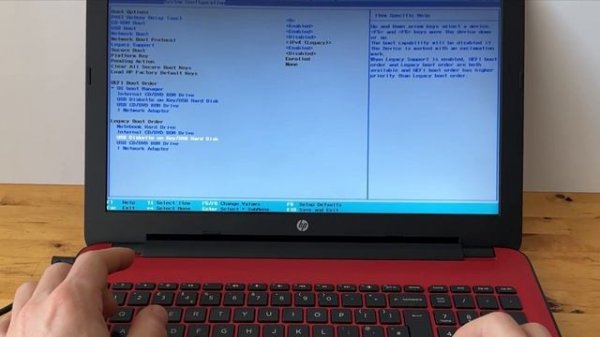 КАК УСТАНОВИТЬ WINDOWS С ФЛЕШКИ НА НОУТБУК HP? КАК ЗАЙТИ В Б