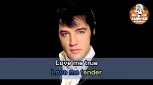 Калинка караоке « Love me tender «, Elvis Presley, минус Youka