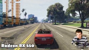 RX 550 в Grand Theft Auto V Enhanced на слабом пк