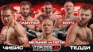 Чибис VS Тедди, Самурай VS Коуч, Мельник VS Гатти | TOP DOG 36, Санкт-Петербург