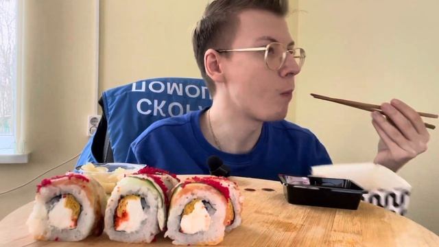 MUKBANG Якитория | Роллы Ниндзя, Кобэ пирафу смотреть онлайн