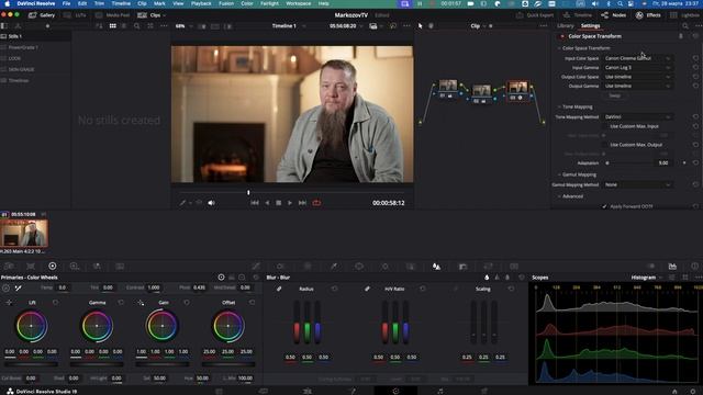 Как обработать canon c-log3 в DaVinci Resolve смотреть онлайн