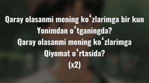 IBROHIM NURMATOV - Qaray olasanmi ( С текстом Tekst Bilan) КАРАОКЕ (Karaoke)